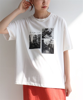 Life Style by cross marche 【anyfee/プラスサイズ】ロゴプリント半袖Tシャツ_subthumb_1