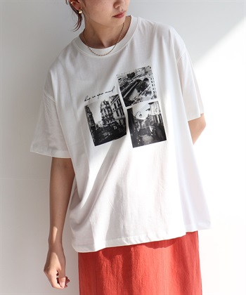 Life Style by cross marche 【anyfee/プラスサイズ】ロゴプリント半袖Tシャツ_subthumb_2