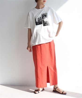 Life Style by cross marche 【anyfee/プラスサイズ】ロゴプリント半袖Tシャツ_subthumb_5