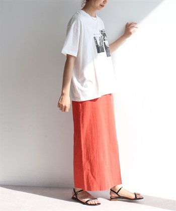 Life Style by cross marche 【anyfee/プラスサイズ】ロゴプリント半袖Tシャツ_subthumb_7