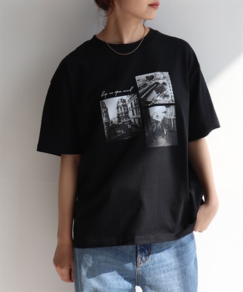 Life Style by cross marche 【anyfee/プラスサイズ】ロゴプリント半袖Tシャツ_subthumb_19