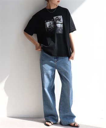 Life Style by cross marche 【anyfee/プラスサイズ】ロゴプリント半袖Tシャツ_subthumb_23