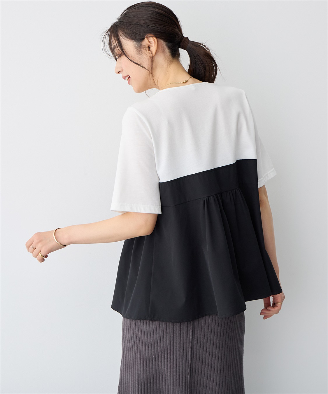 anyfee 【anyfee/大きいサイズ】ビスチェドッキングトップス《新色追加》_sub_8