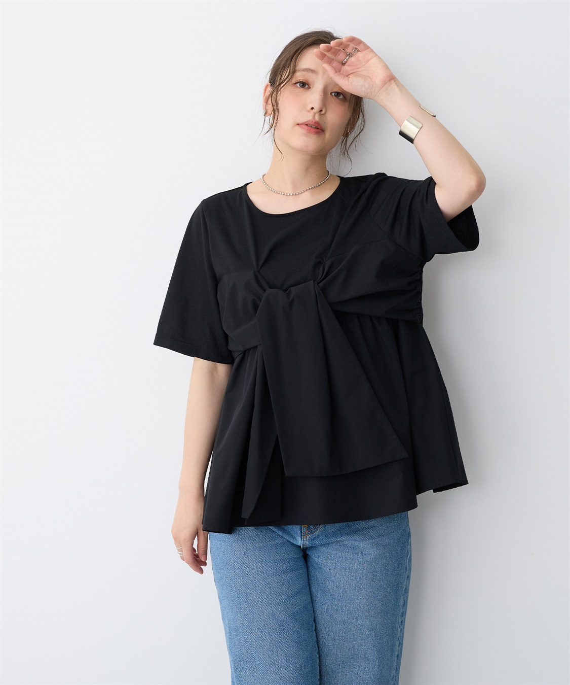 anyfee 【anyfee/大きいサイズ】ビスチェドッキングトップス《新色追加》_sub_11
