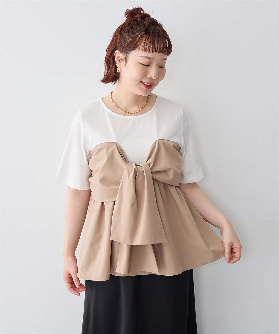 anyfee 【anyfee/大きいサイズ】ビスチェドッキングトップス《新色追加》_sub_17