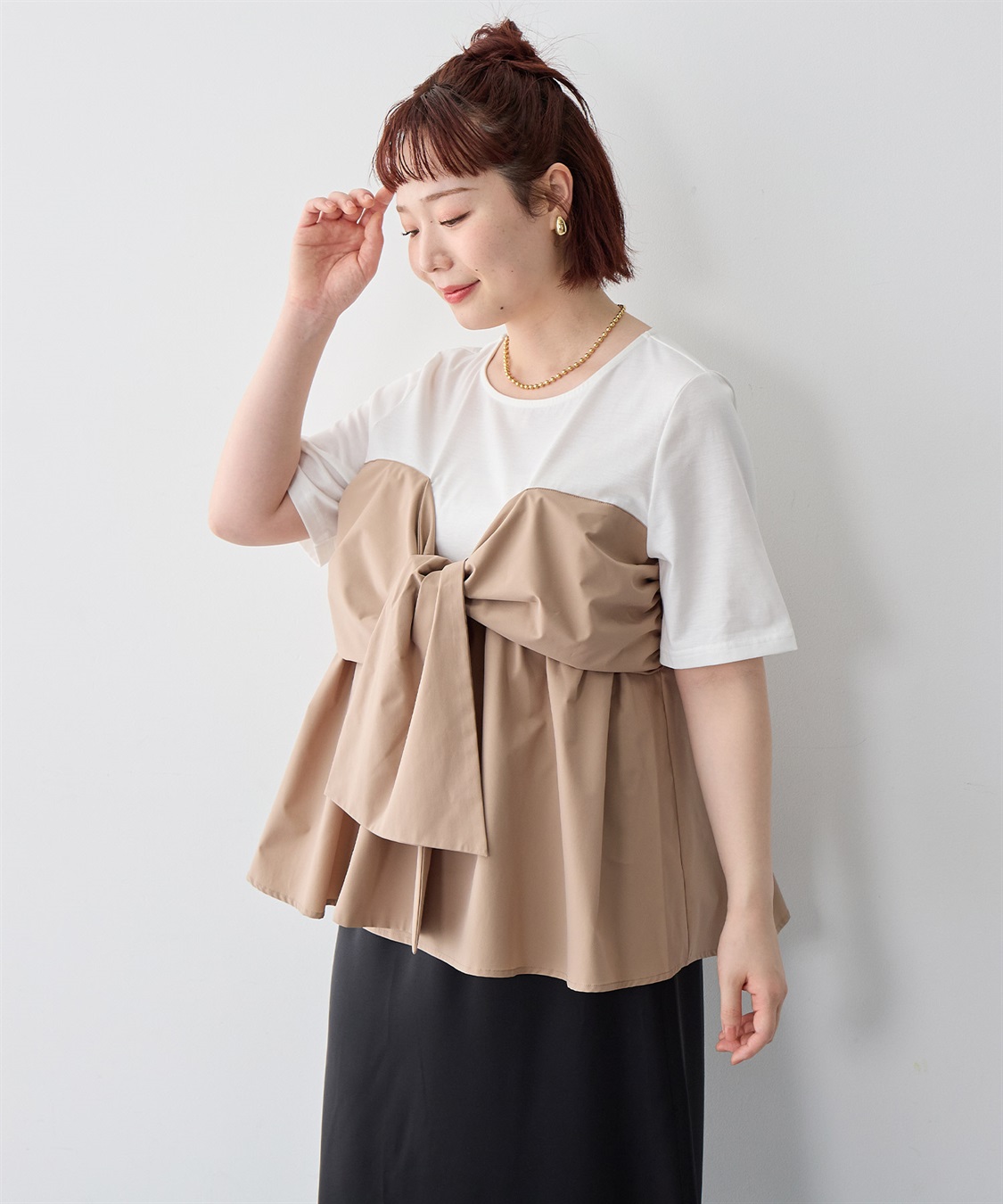 anyfee 【anyfee/大きいサイズ】ビスチェドッキングトップス《新色追加》_sub_18