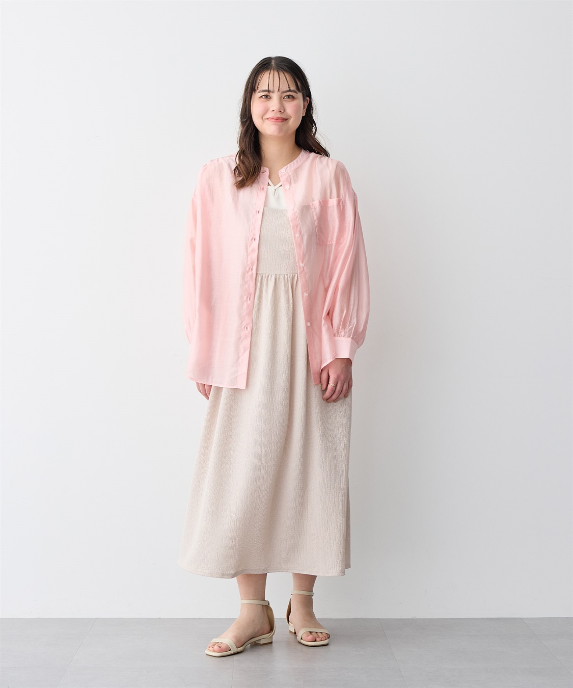 anyfee 【anyfee/プラスサイズ】ウエスト爆誕キャミワンピース_sub_6