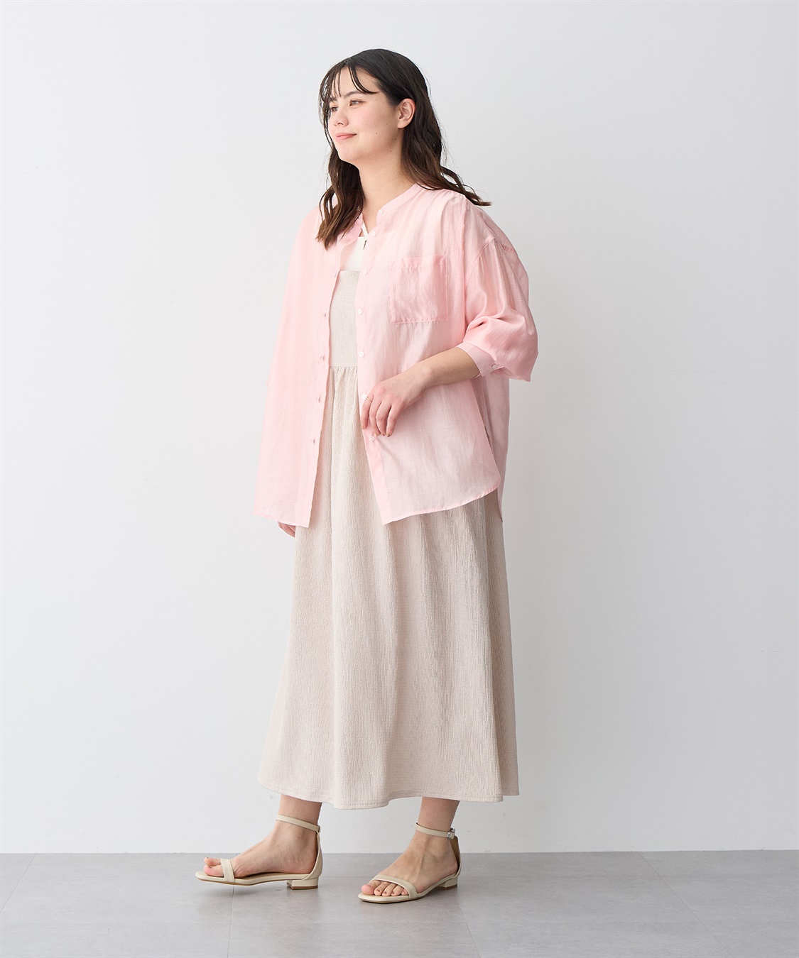 anyfee 【anyfee/プラスサイズ】ウエスト爆誕キャミワンピース_sub_8