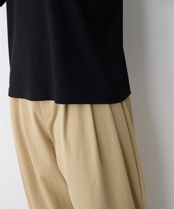 Life Style by cross marche 【anyfee/プラスサイズ】前後２WAYリブニットバレエネックTシャツ_subthumb_19