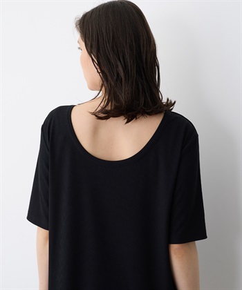 Life Style by cross marche 【anyfee/プラスサイズ】前後２WAYリブニットバレエネックTシャツ_subthumb_20