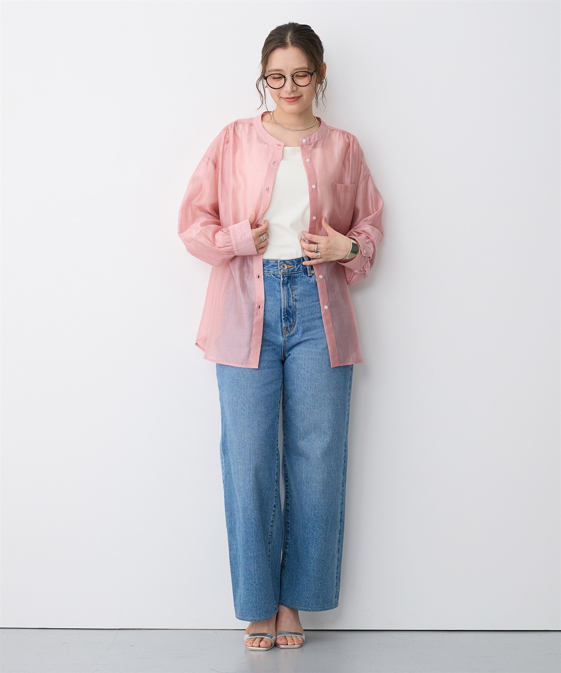 anyfee 【anyfee/プラスサイズ】リブスクエアネックタンクトップ_sub_15