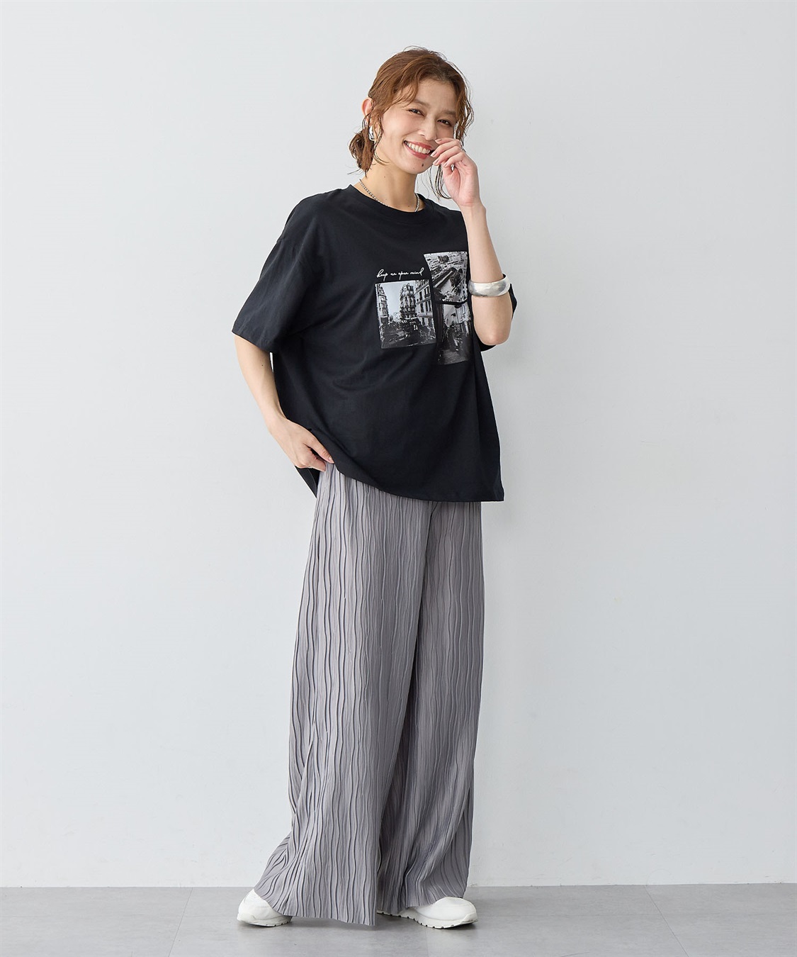 anyfee 【anyfee/大きいサイズ】セルフカットプリーツパンツ_sub_15