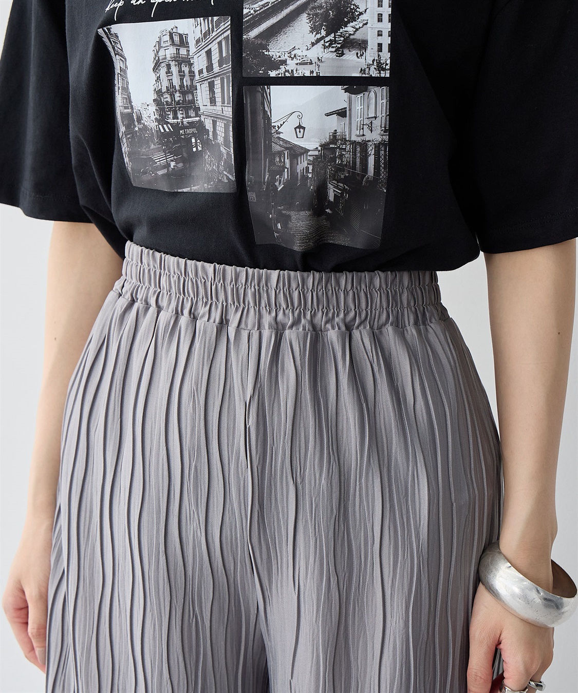 anyfee 【anyfee/大きいサイズ】セルフカットプリーツパンツ_sub_18