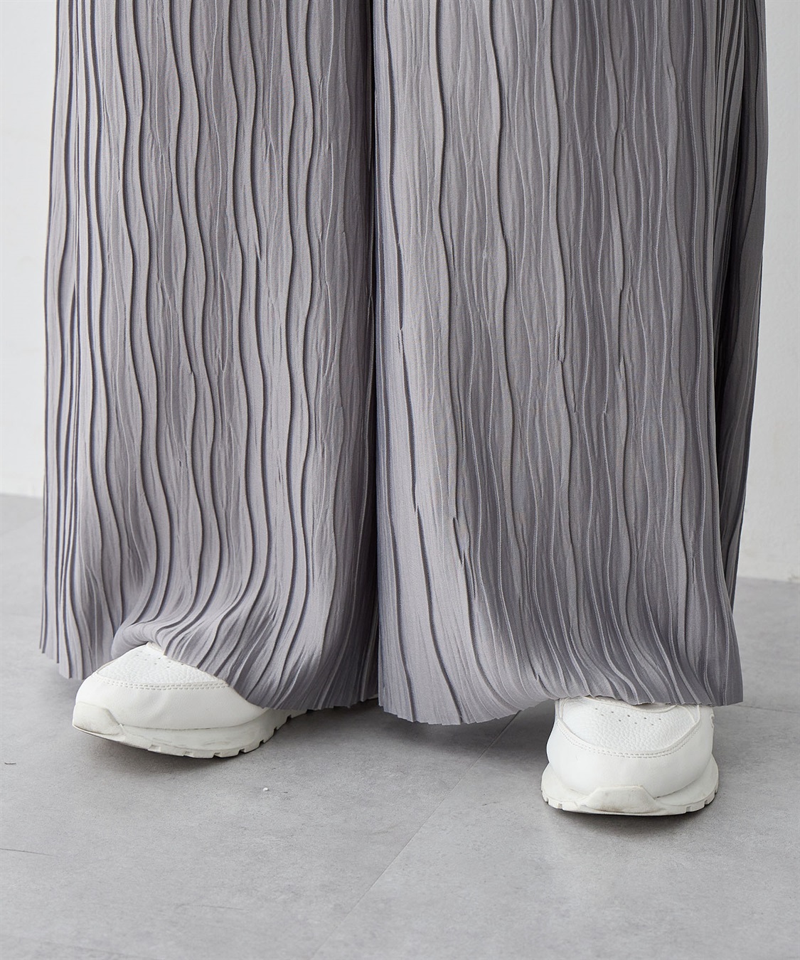 anyfee 【anyfee/大きいサイズ】セルフカットプリーツパンツ_sub_19