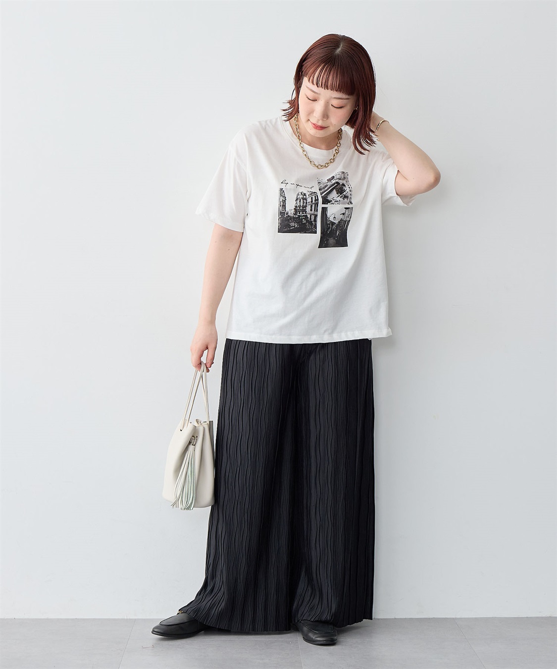 anyfee 【anyfee/大きいサイズ】セルフカットプリーツパンツ_sub_22