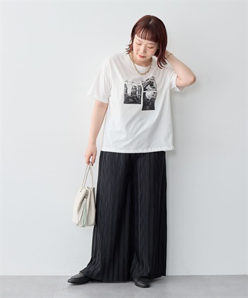 Life Style by cross marche 【anyfee/大きいサイズ】セルフカットプリーツパンツ_subthumb_22