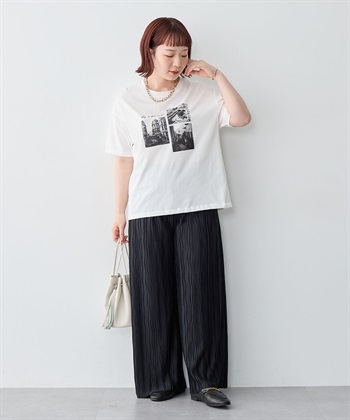 Life Style by cross marche 【anyfee/大きいサイズ】セルフカットプリーツパンツ_subthumb_24