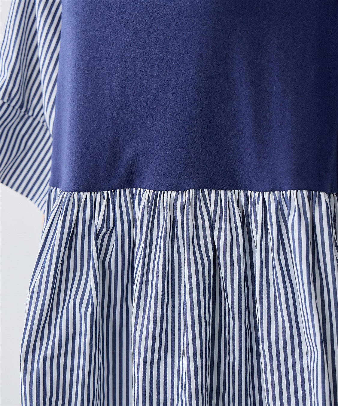 anyfee 【anyfee/大きいサイズ】異素材ドッキングペプラムプルオーバー_sub_13