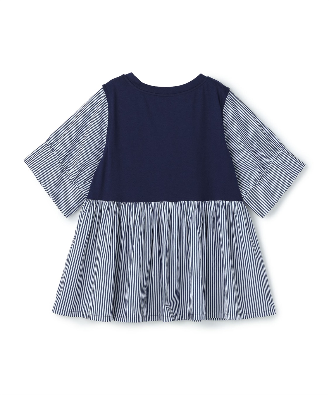 anyfee 【anyfee/大きいサイズ】異素材ドッキングペプラムプルオーバー_sub_25