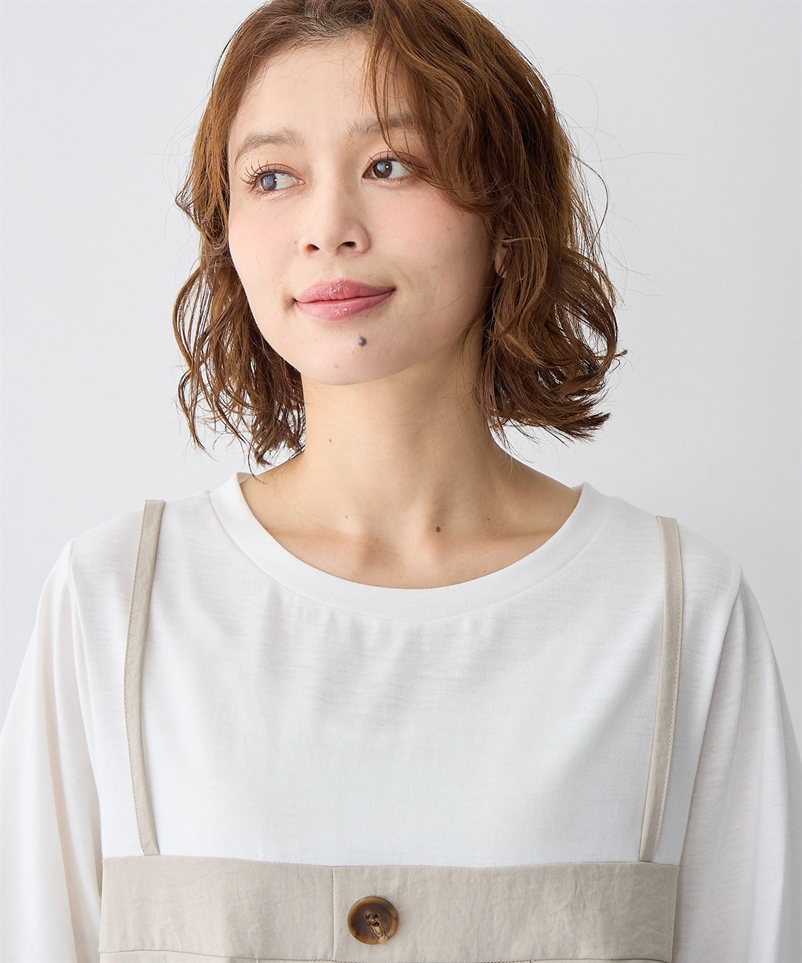 anyfee 【anyfee/大きいサイズ】ビスチェドッキングペプラムカットソー_sub_11