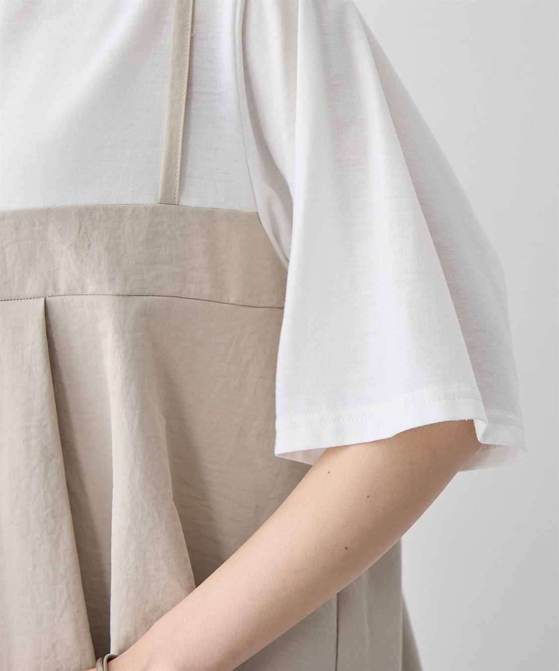 anyfee 【anyfee/大きいサイズ】ビスチェドッキングペプラムカットソー_sub_13