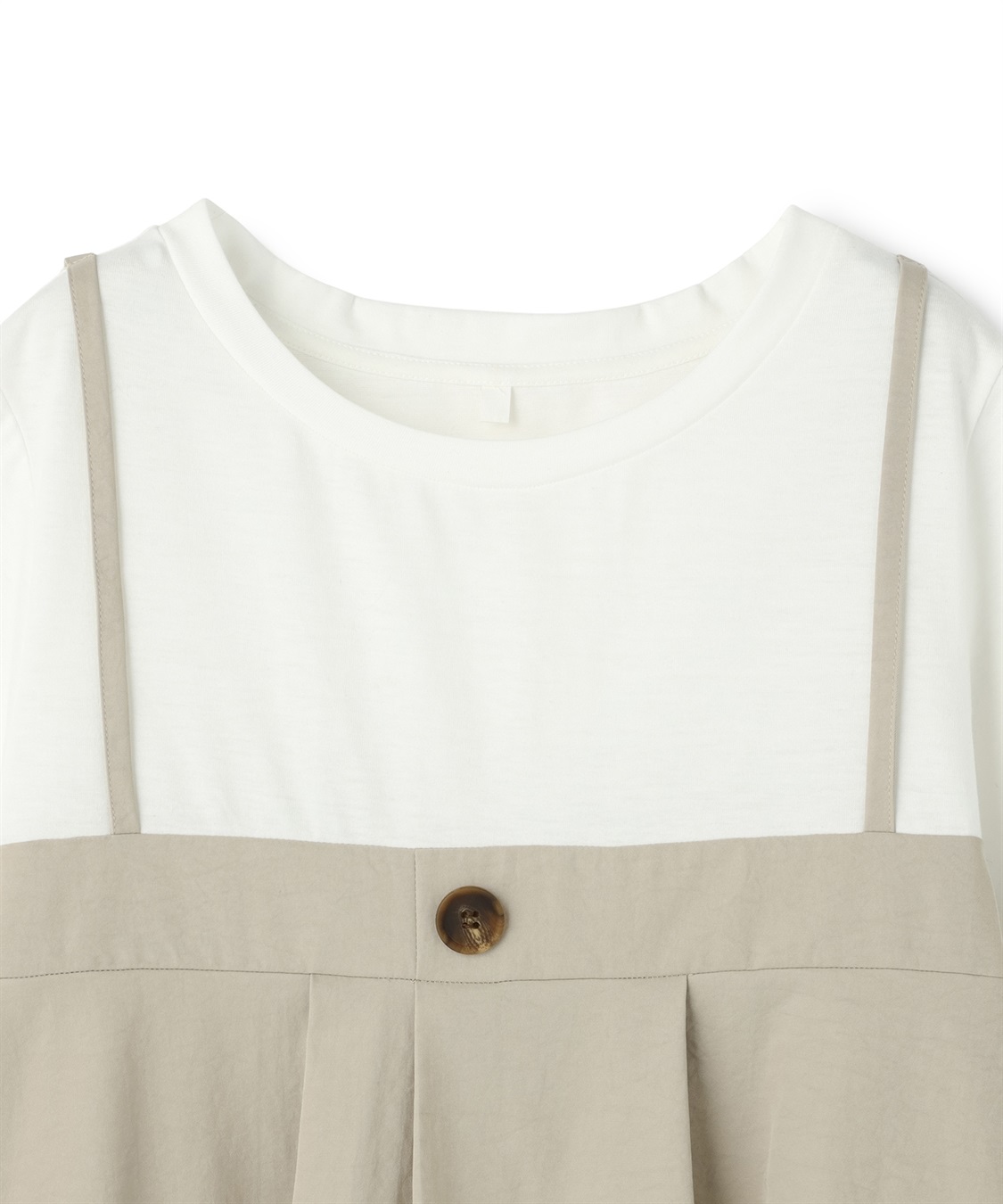 anyfee 【anyfee/大きいサイズ】ビスチェドッキングペプラムカットソー_sub_26