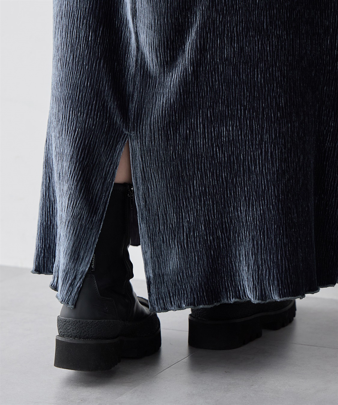 Life Style by cross marche 【anyfee/大きいサイズ】ベロアプリーツスカート_sub_24