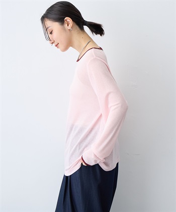 anyfee 【anyfee/プラスサイズ】シアーリンガーTシャツ_subthumb_4