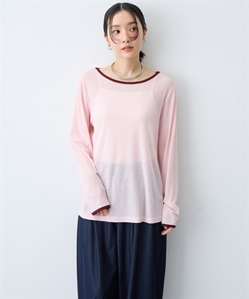 anyfee 【anyfee/プラスサイズ】シアーリンガーTシャツ_subthumb_5