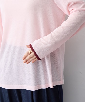 anyfee 【anyfee/プラスサイズ】シアーリンガーTシャツ_subthumb_7