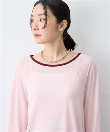 anyfee 【anyfee/プラスサイズ】シアーリンガーTシャツ_subthumb_8