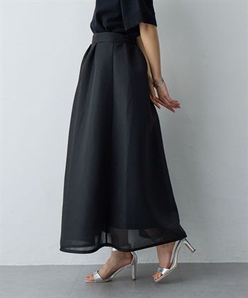 Life Style by cross marche 【anyfee/大きいサイズ】シアーダンボールタックフレアスカート_subthumb_22