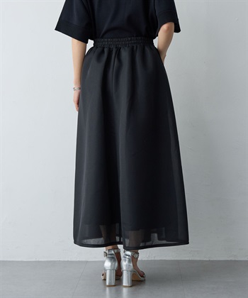 Life Style by cross marche 【anyfee/大きいサイズ】シアーダンボールタックフレアスカート_subthumb_23