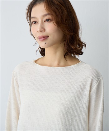 Life Style by cross marche 【anyfee/大きいサイズ】楊柳メロー長袖トップス_subthumb_8