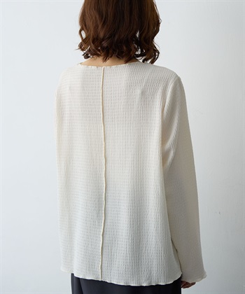 Life Style by cross marche 【anyfee/大きいサイズ】楊柳メロー長袖トップス_subthumb_9