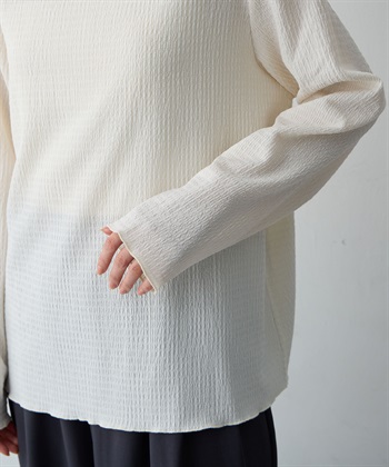 Life Style by cross marche 【anyfee/大きいサイズ】楊柳メロー長袖トップス_subthumb_10