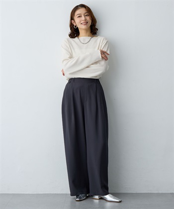 Life Style by cross marche 【anyfee/大きいサイズ】楊柳メロー長袖トップス_subthumb_12