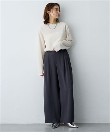 Life Style by cross marche 【anyfee/大きいサイズ】楊柳メロー長袖トップス_subthumb_13