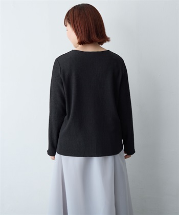 Life Style by cross marche 【anyfee/大きいサイズ】楊柳メロー長袖トップス_subthumb_20