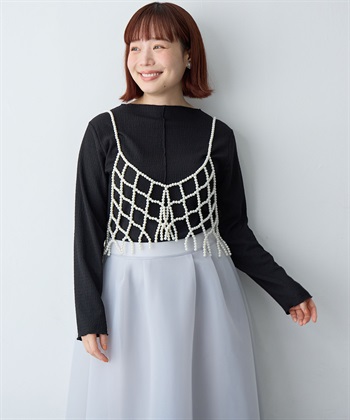 Life Style by cross marche 【anyfee/大きいサイズ】楊柳メロー長袖トップス_subthumb_21