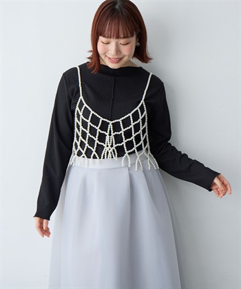 Life Style by cross marche 【anyfee/大きいサイズ】楊柳メロー長袖トップス_subthumb_23