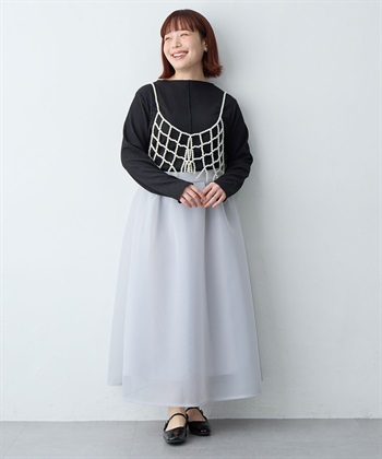 Life Style by cross marche 【anyfee/大きいサイズ】楊柳メロー長袖トップス_subthumb_25