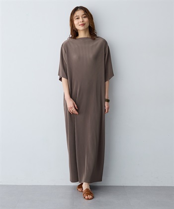 anyfee 【anyfee/大きいサイズ】セルフカットプリーツボトルネックワンピース_subthumb_8