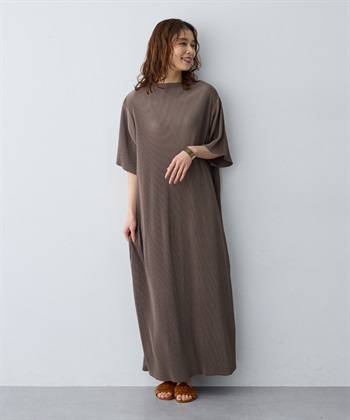 anyfee 【anyfee/大きいサイズ】セルフカットプリーツボトルネックワンピース_subthumb_9