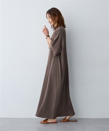 anyfee 【anyfee/大きいサイズ】セルフカットプリーツボトルネックワンピース_subthumb_10