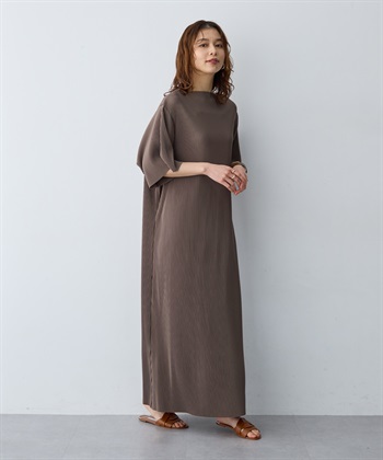 anyfee 【anyfee/大きいサイズ】セルフカットプリーツボトルネックワンピース_subthumb_12