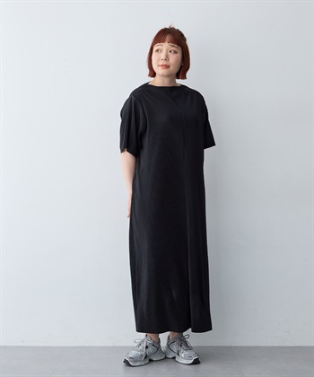 anyfee 【anyfee/大きいサイズ】セルフカットプリーツボトルネックワンピース_subthumb_19