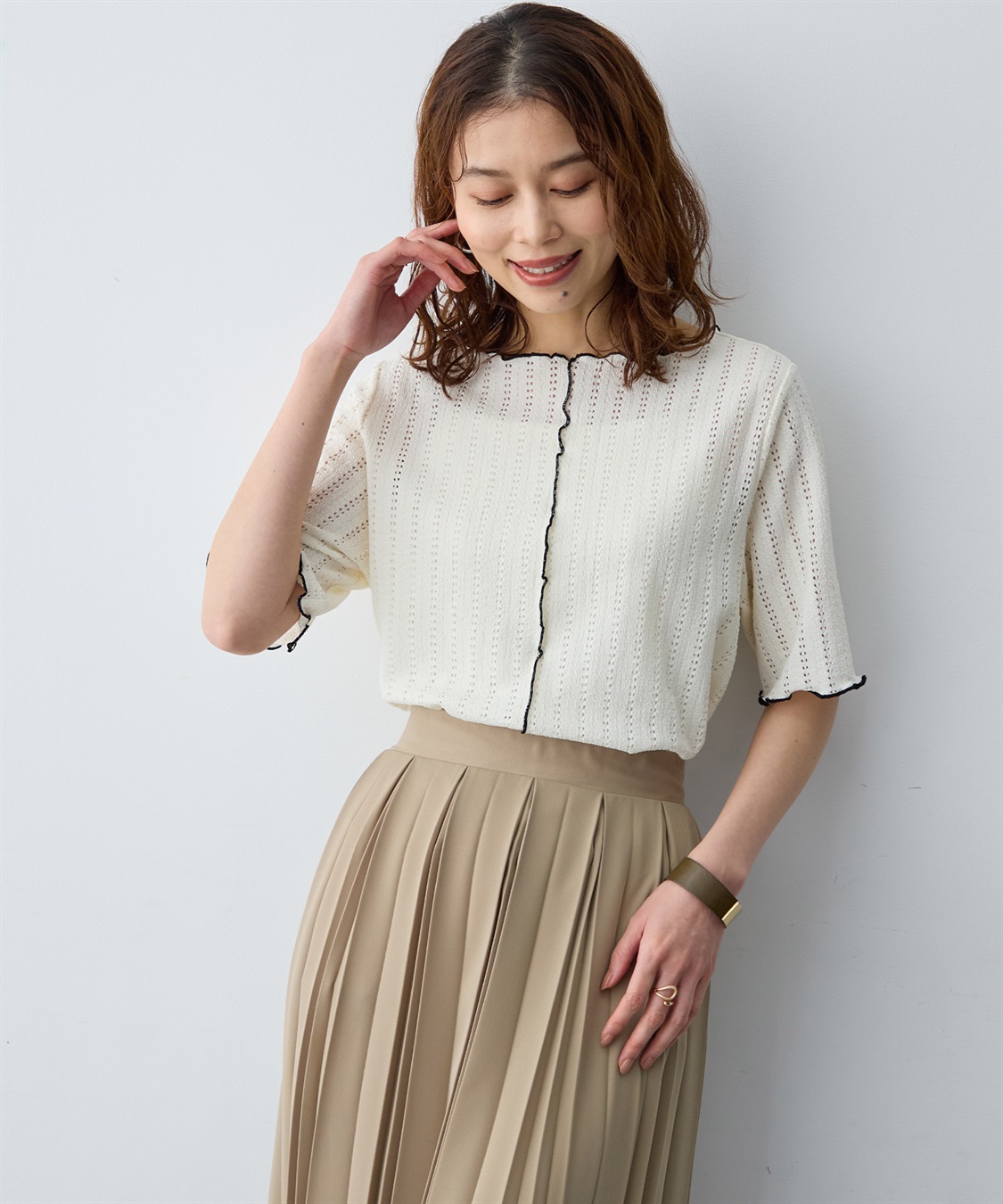 anyfee 【anyfee/大きいサイズ】前後2WAYボートネックメローTシャツ_sub_9