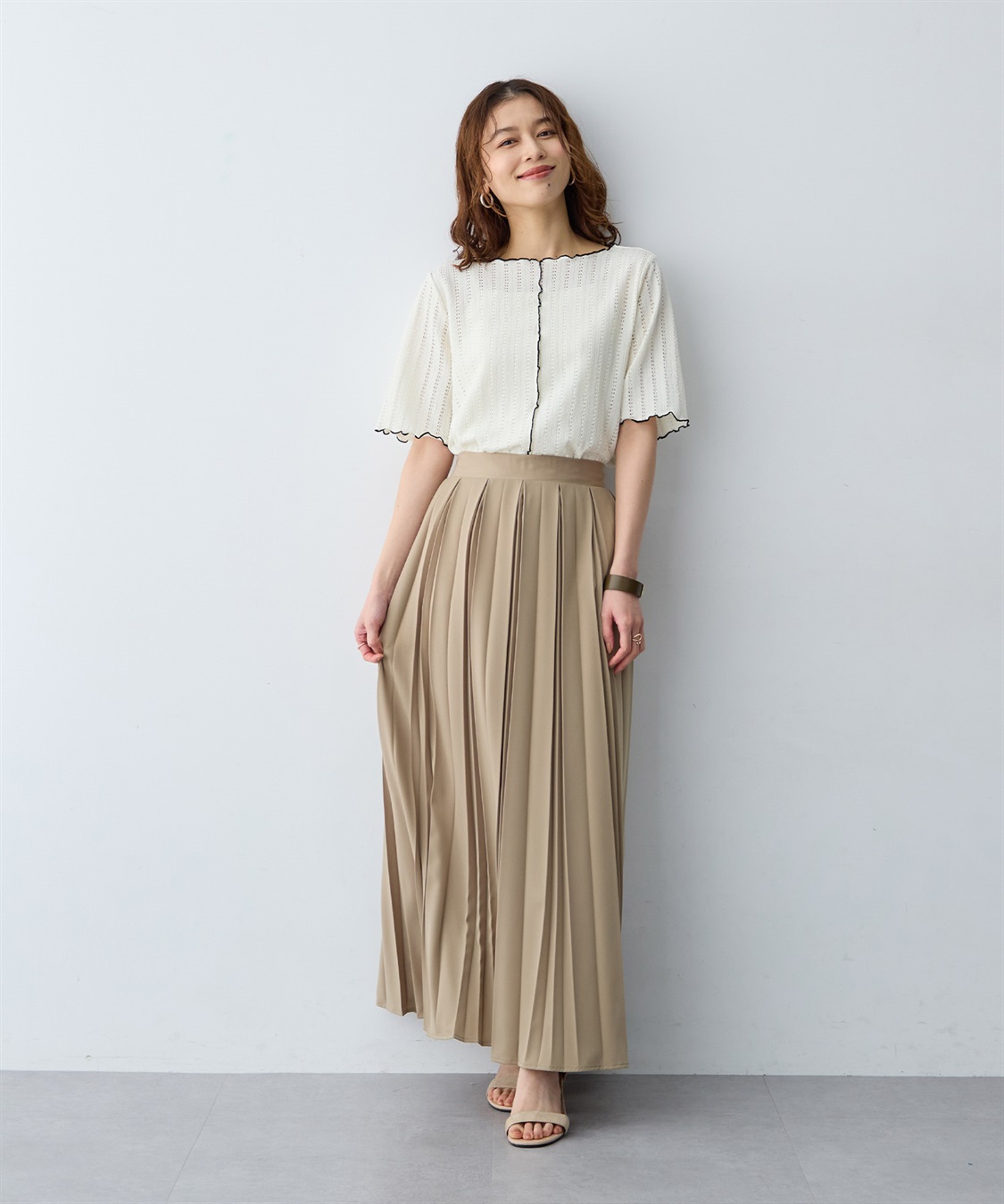 anyfee 【anyfee/大きいサイズ】前後2WAYボートネックメローTシャツ_sub_11