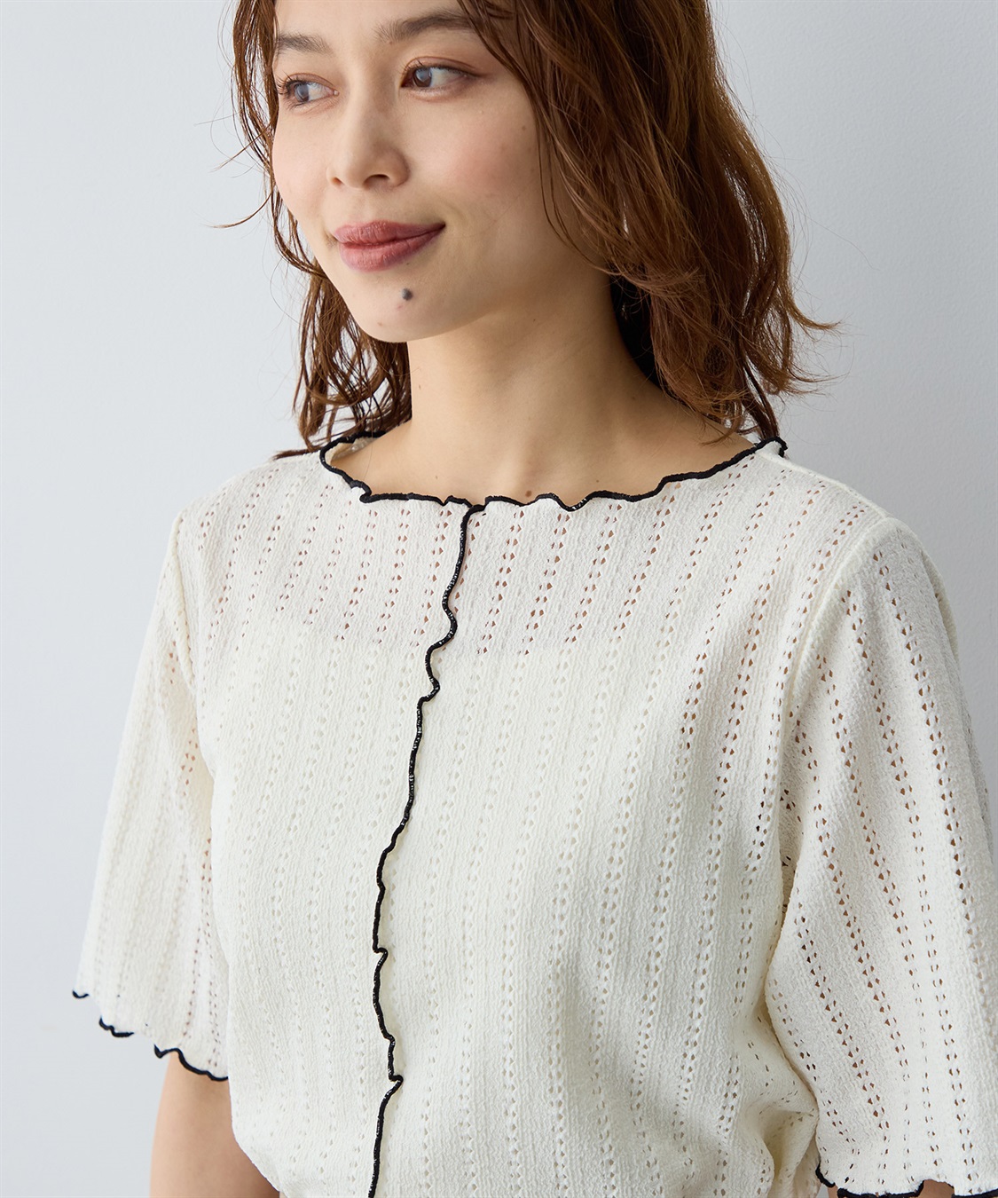 anyfee 【anyfee/大きいサイズ】前後2WAYボートネックメローTシャツ_sub_14